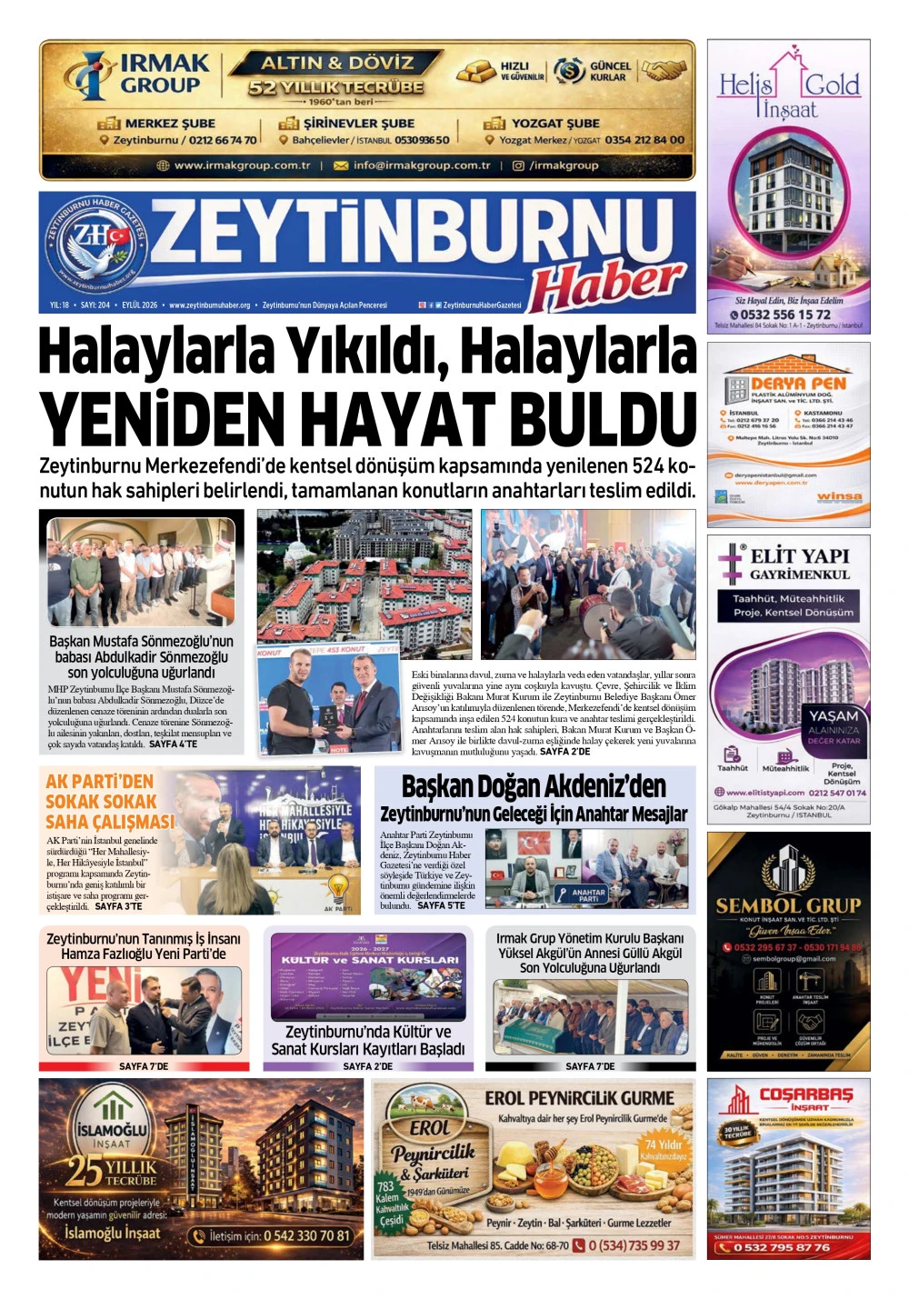 Zeytinburnu Haber Gazetesi 204. Sayı