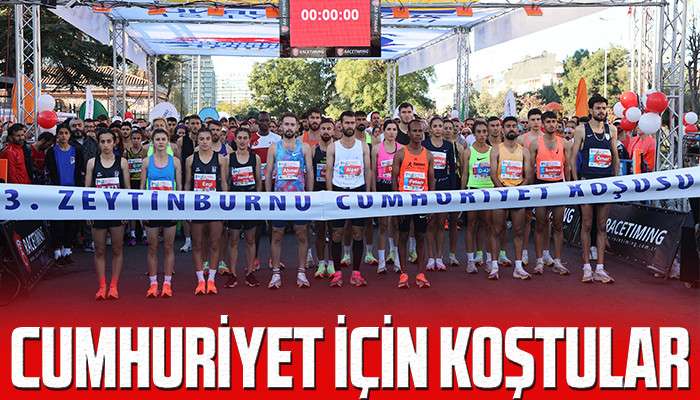 13. Uluslararası Zeytinburnu Cumhuriyet Koşusu renkli g&ouml;r&uuml;nt&uuml;ler oluşturdu