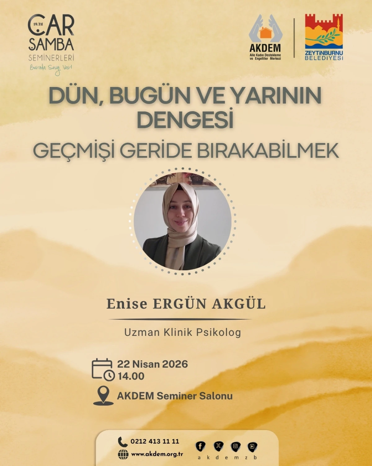 Akdem&rsquo;de &ldquo;&Ccedil;arşamba Seminerleri&rdquo; Devam Ediyor