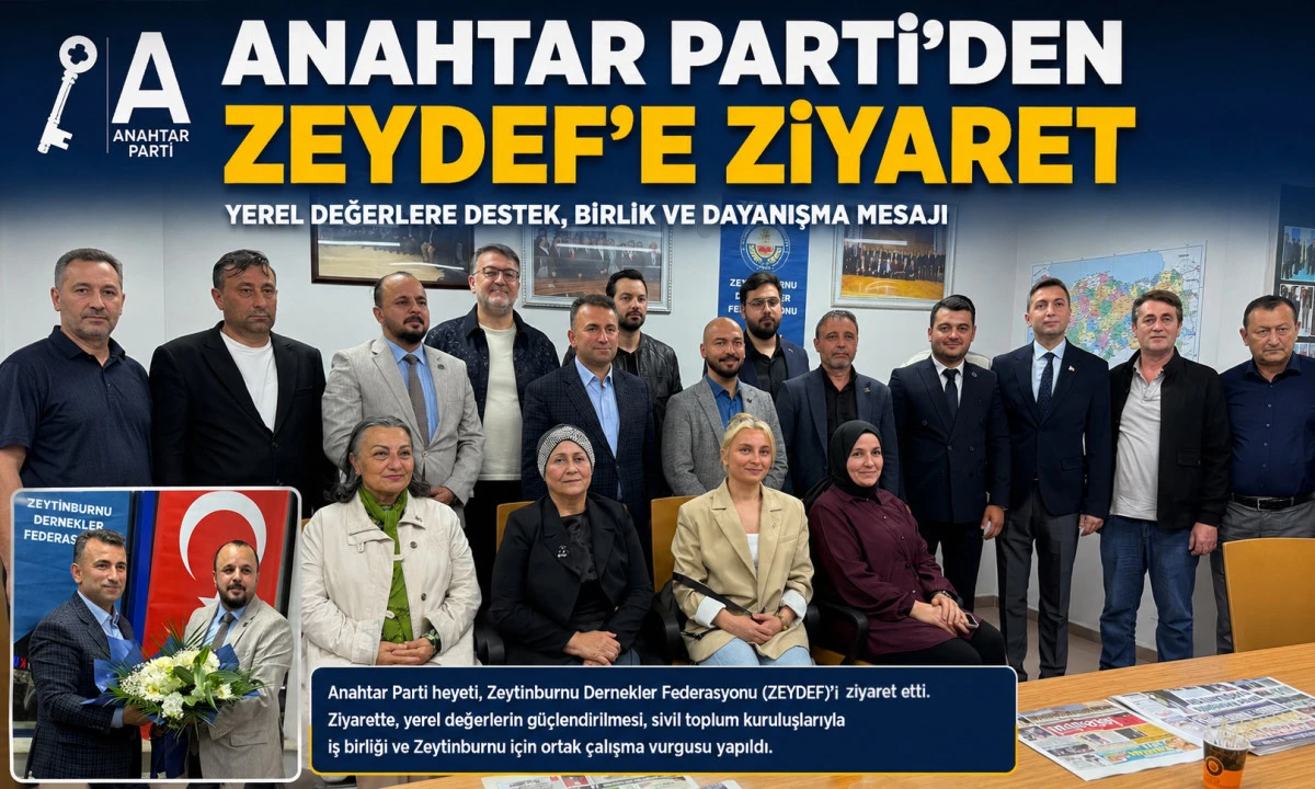     Anahtar Parti&rsquo;nden Zeytinburnu Dernekler Federasyonu&rsquo;na Ziyaret