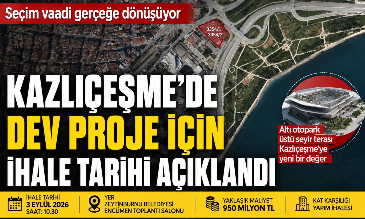 Başkan &Ouml;mer Arısoy&rsquo;un Se&ccedil;im Vaadi İhaleye &Ccedil;ıkıyor: Kazlı&ccedil;eşme&rsquo;ye 950 milyonluk Proje