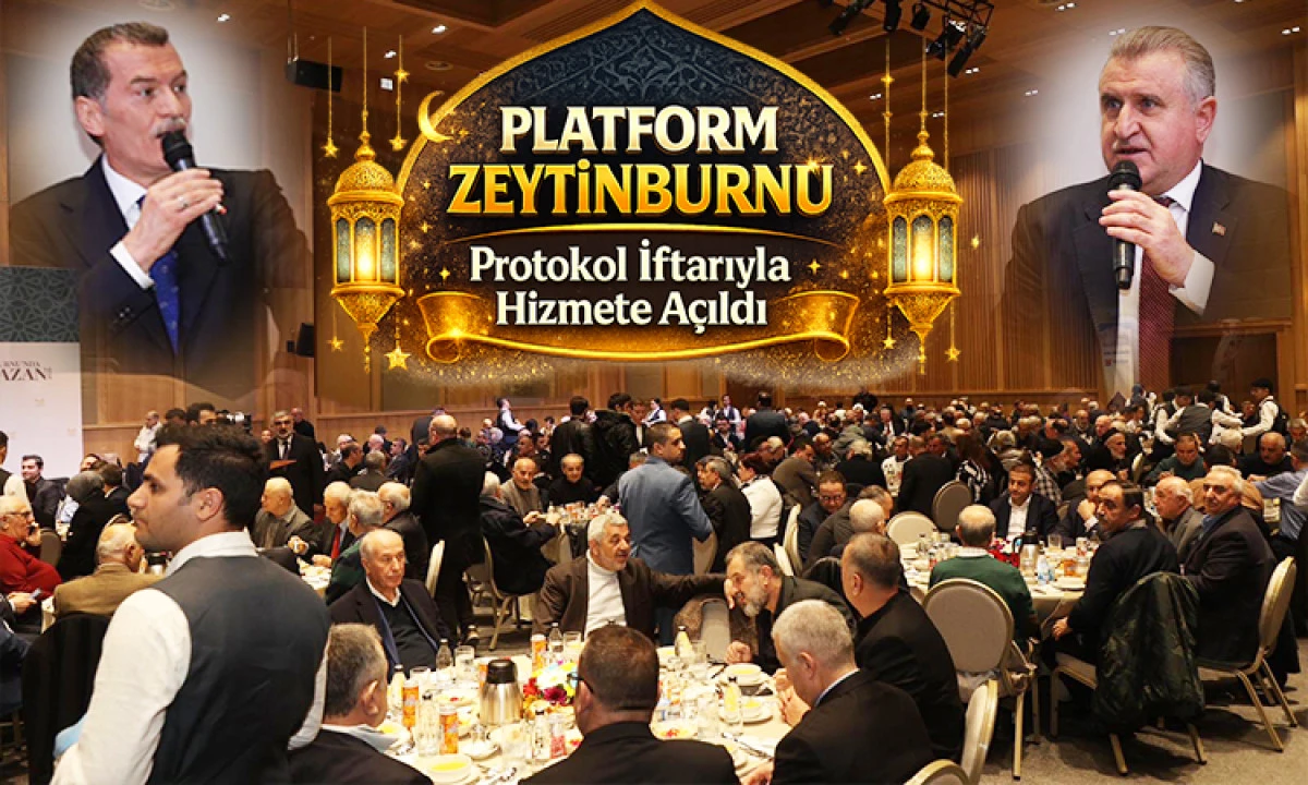 Platform Zeytinburnu Protokol İftarı ile Kapılarını Halk&rsquo;a A&ccedil;tı