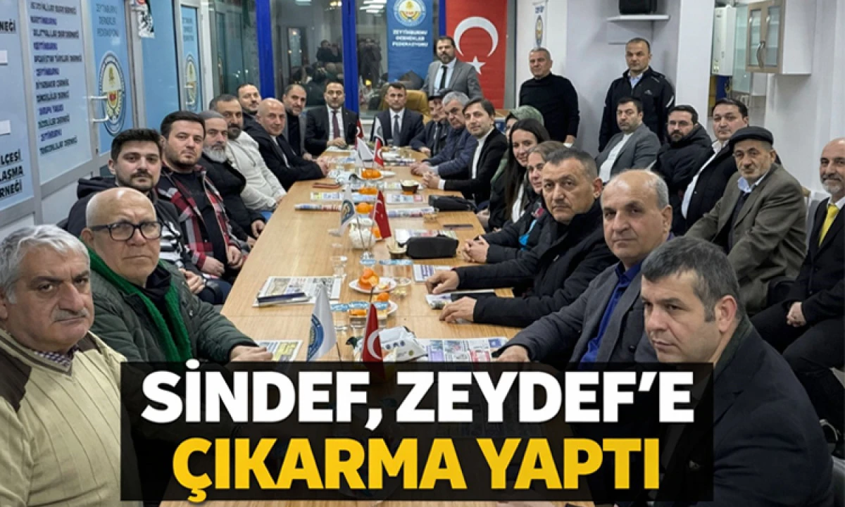 SİNDEF&rsquo;ten ZEYDEF&rsquo;e Tam Destek