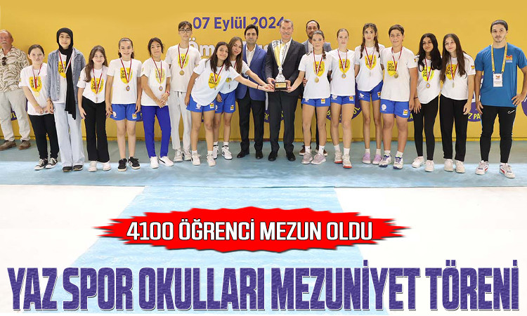 Yaz Spor Okulları Öğrencileri Mezun Oldu