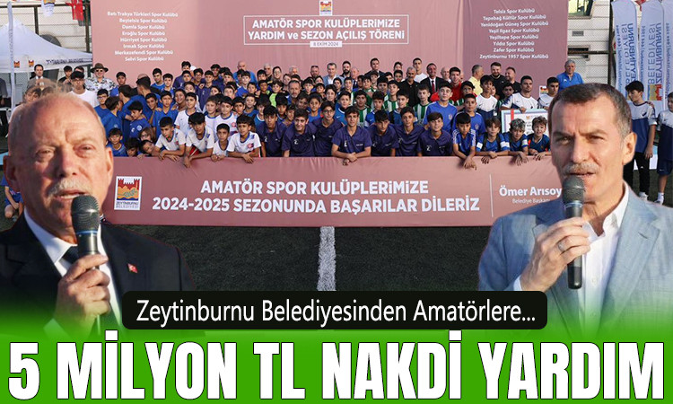 Zeytinburnu’ndaki Amatör Futbol Kulüplerine Nakit Desteği Devam Ediyor