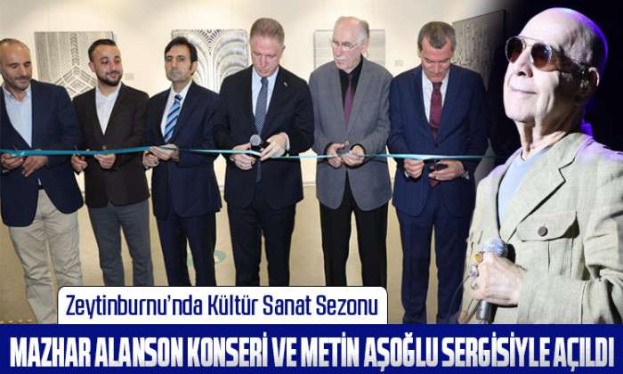 Zeytinburnu K&uuml;lt&uuml;r Sanat sezonu Mazhar Alanson konseri ve Metin Aşoğlu sergisiyle a&ccedil;tı