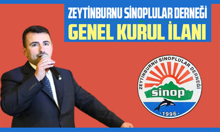 Zeytinburnu Sinoplular Derneği Genel Kurul İlanı