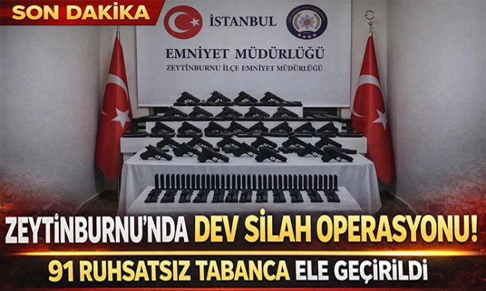 Zeytinburnu ve Sultangazi&rsquo;de Ka&ccedil;ak Silah Operasyonu