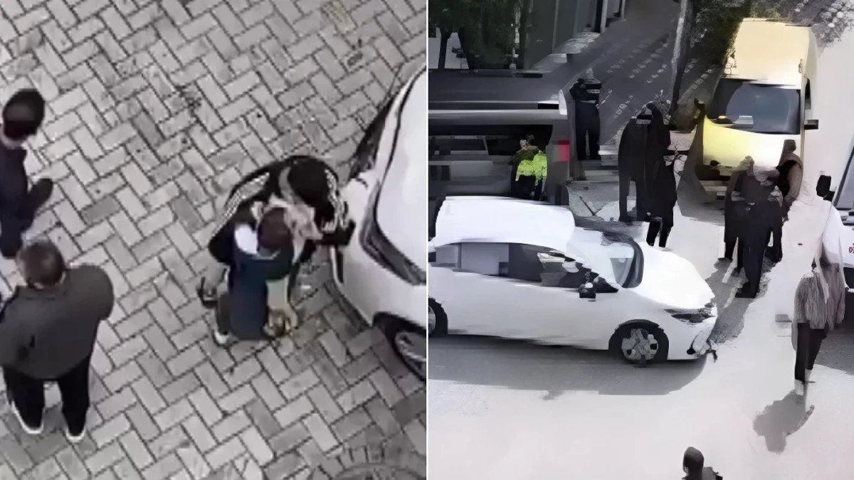 Zeytinburnu'nda 2 ara&ccedil; &ccedil;arpıştı: Bir kız &ccedil;ocuğunun yaralandığı kaza kamerada