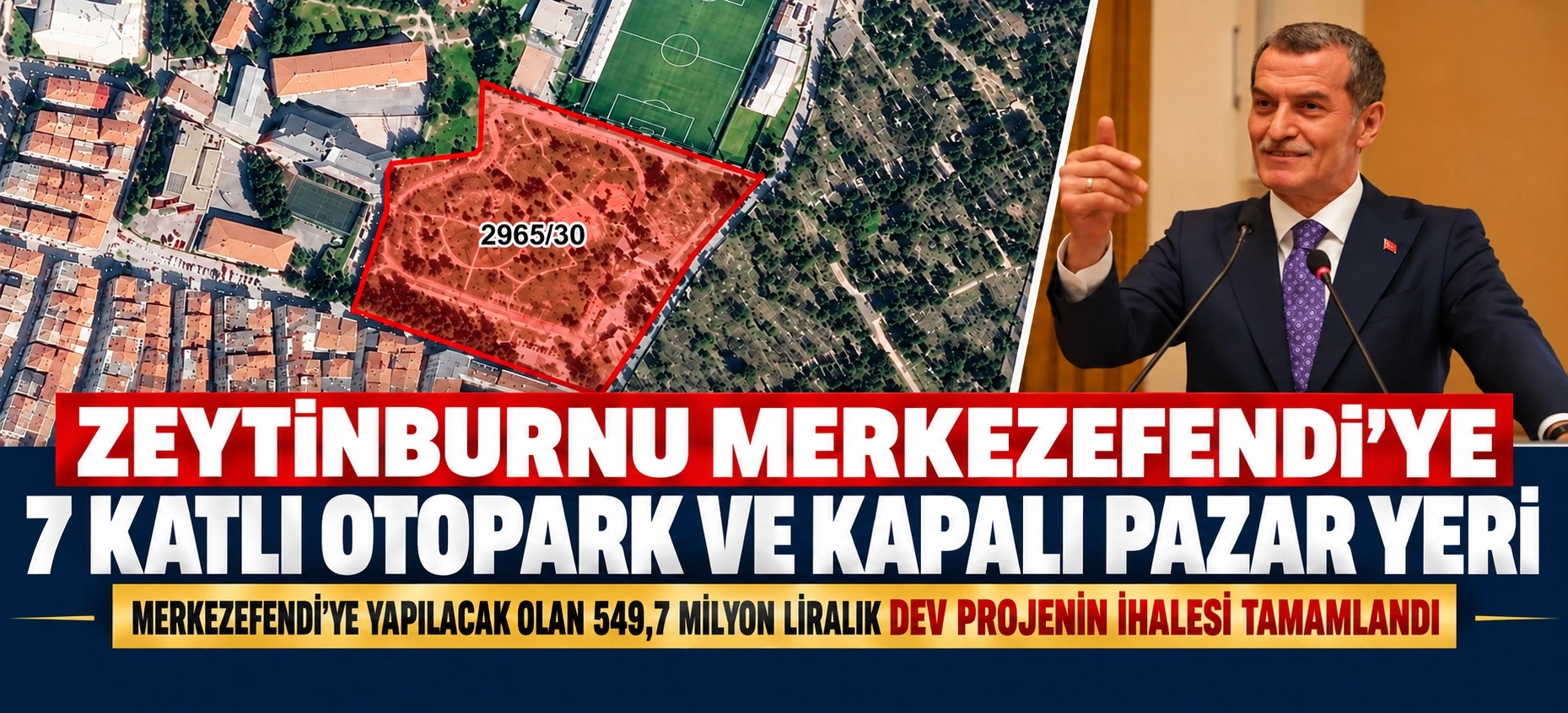 ZEYTİNBURNU&rsquo;NDA 549,7 MİLYON LİRALIK DEV PROJE! 7 KATLI KOMPLEKSİN İHALESİ TAMAMLANDI
