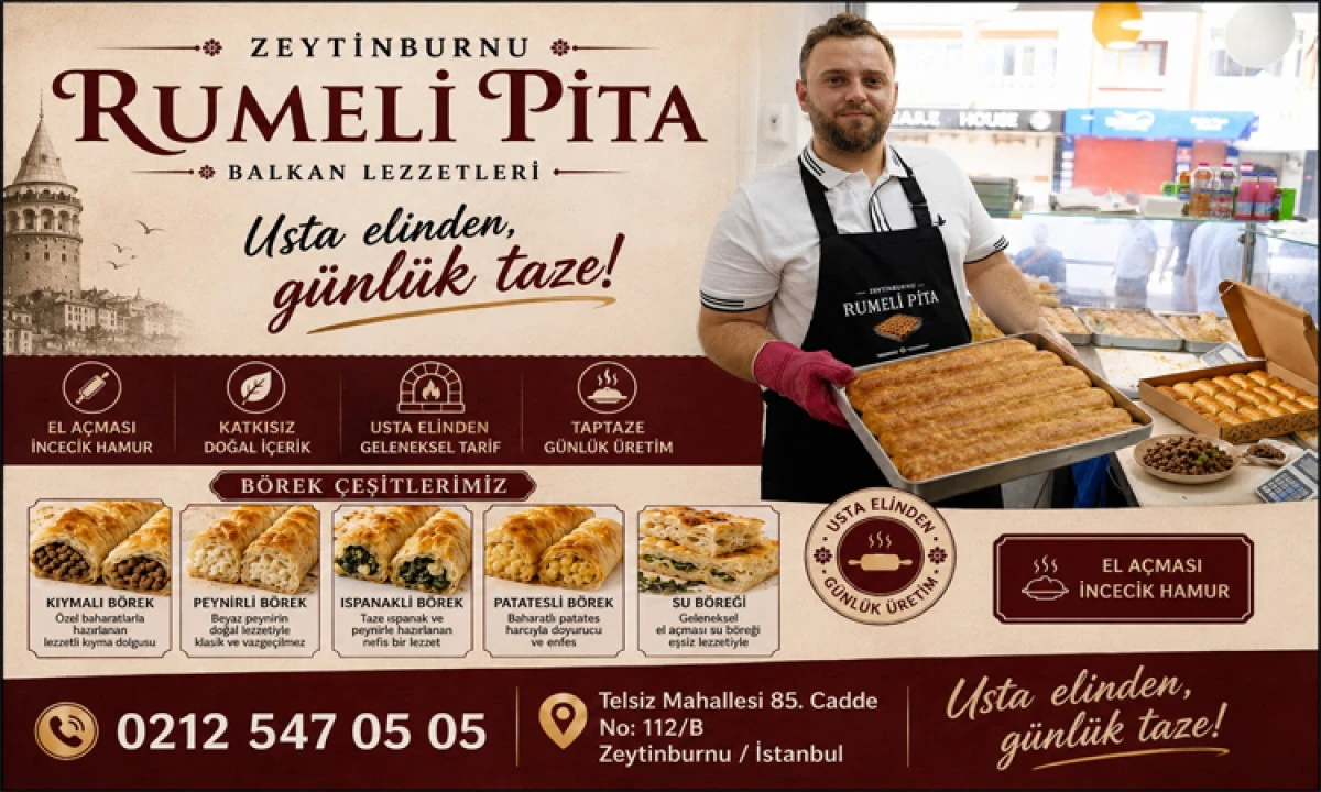 Zeytinburnu&rsquo;nda Balkan Lezzetlerinin Yeni Adresi: Rumeli Pita Hizmete A&ccedil;ıldı
