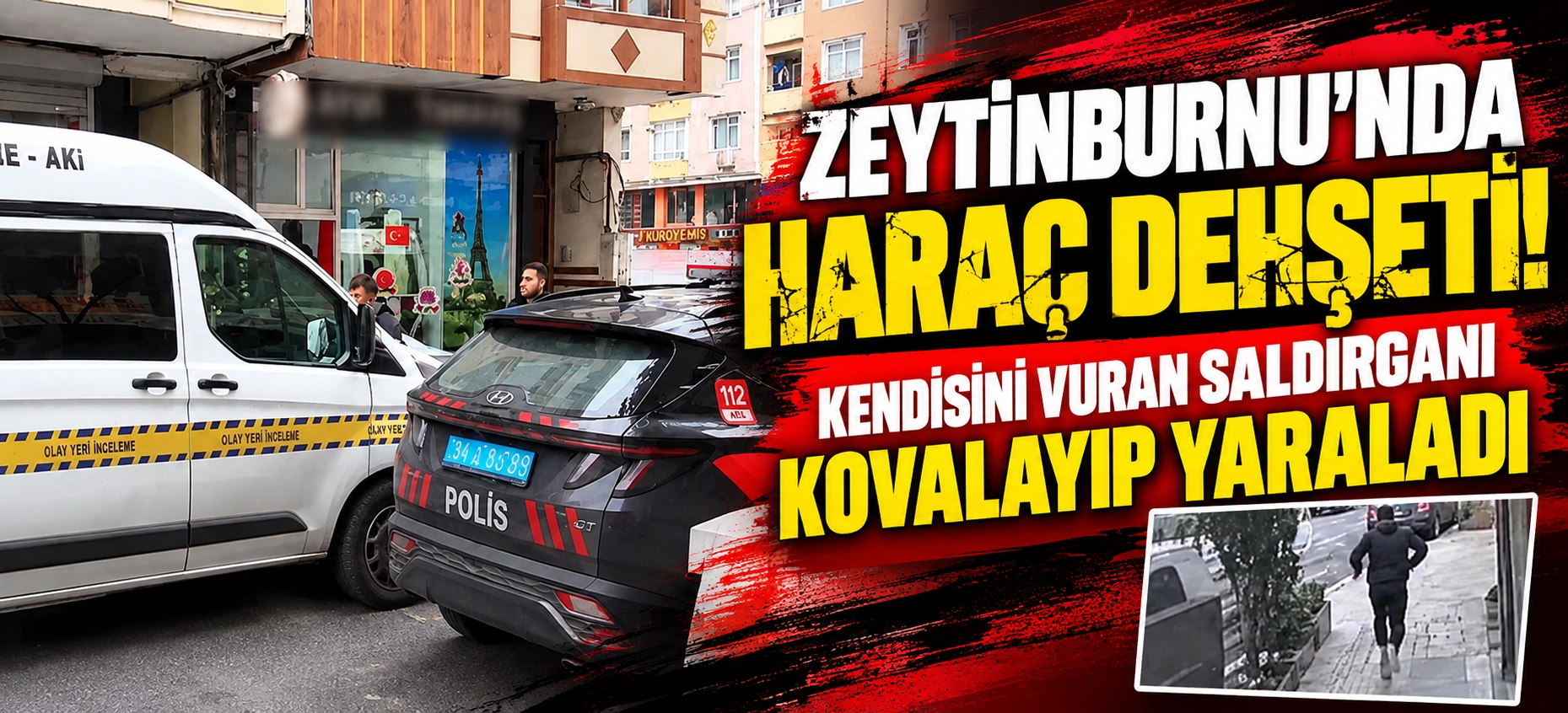 ZEYTİNBURNU&rsquo;NDA HARA&Ccedil; DEHŞETİ! KENDİSİNİ VURAN SALDIRGANI KOVALAYIP YARALADI